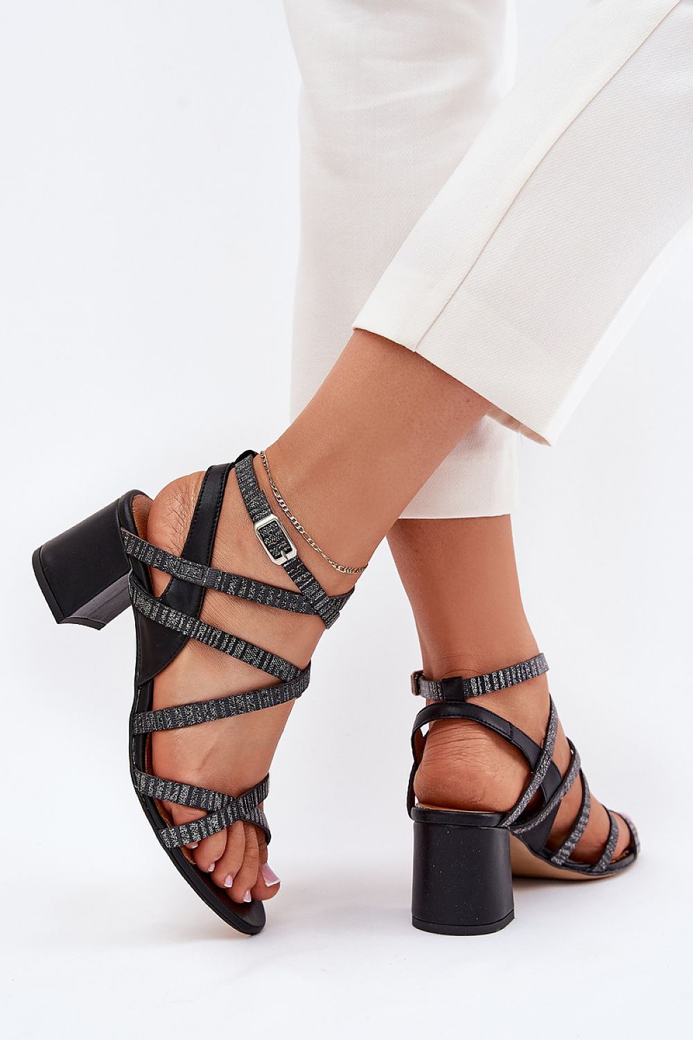  sandalen op hak model 215004 Step in style 